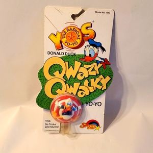 Vintage & Rare Qwazy Qwacky Donald Duck Yo-Yo Disney